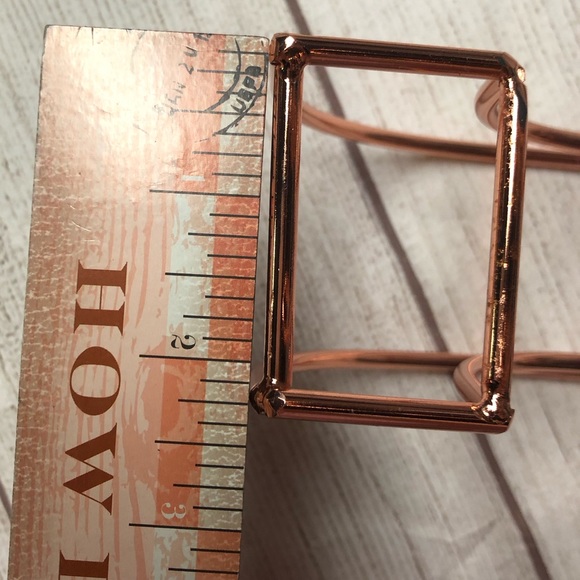 NWT Rose Gold Industrial Monogram Letter Wall Decor & Table Top Accent “S” - Picture 11 of 11